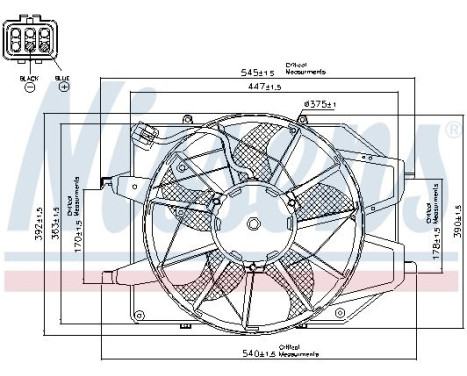 Fan, radiator 85217 Nissens, Image 7