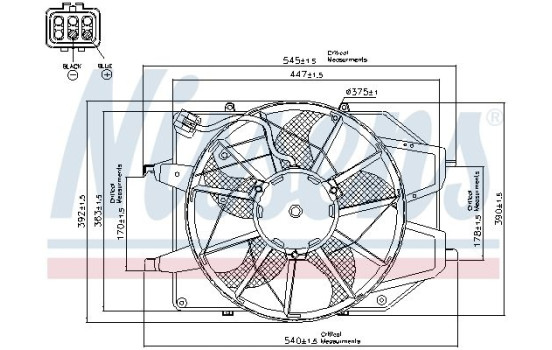 Fan, radiator 85217 Nissens, Image 7