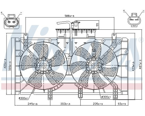 Fan, radiator 85221 Nissens, Image 8