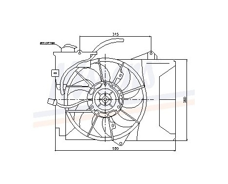 Fan, radiator 85226 Nissens, Image 7