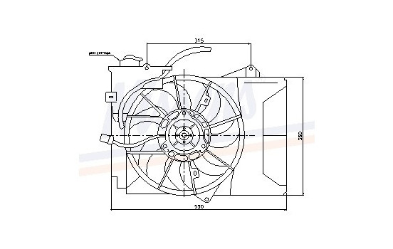 Fan, radiator 85226 Nissens, Image 7
