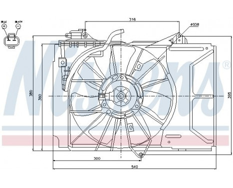 Fan, radiator 85226 Nissens, Image 6