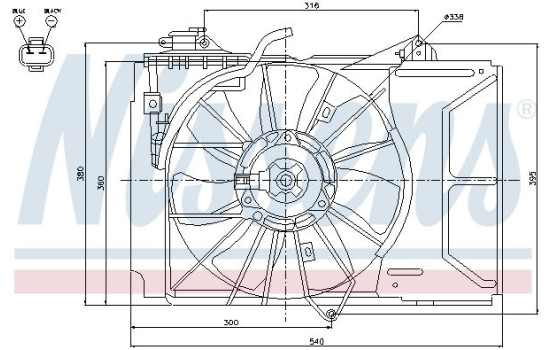 Fan, radiator 85226 Nissens, Image 6