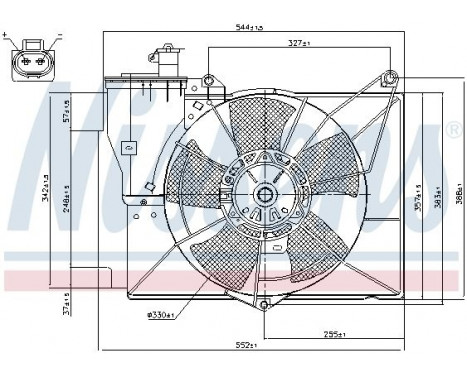 Fan, radiator 85227 Nissens, Image 7