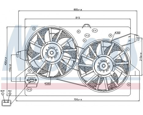 Fan, radiator 85228 Nissens, Image 7