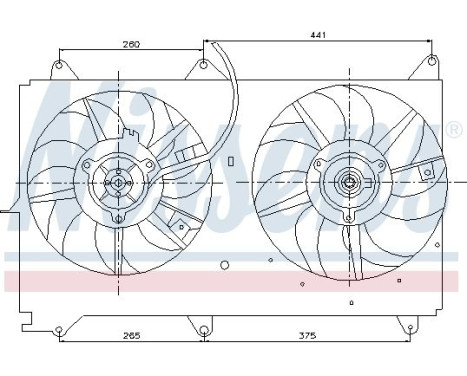 Fan, radiator 85237 Nissens, Image 2