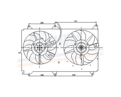 Fan, radiator 85237 Nissens