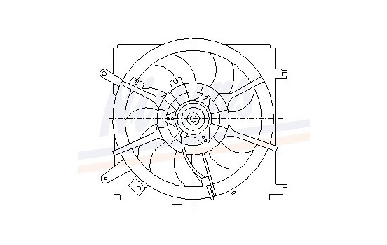 Fan, radiator 85238 Nissens, Image 6