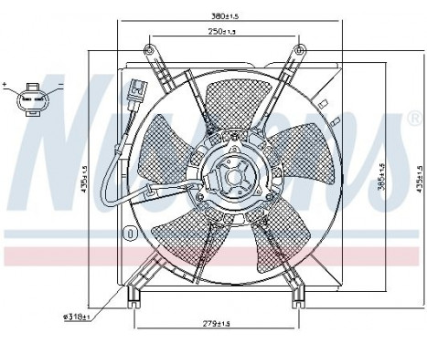 Fan, radiator 85238 Nissens, Image 7