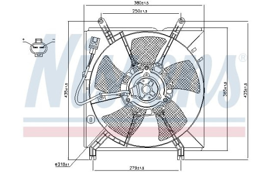 Fan, radiator 85238 Nissens, Image 7