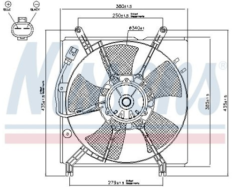 Fan, radiator 85241 Nissens, Image 7