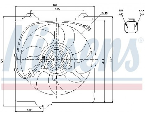 Fan, radiator 85242 Nissens, Image 7