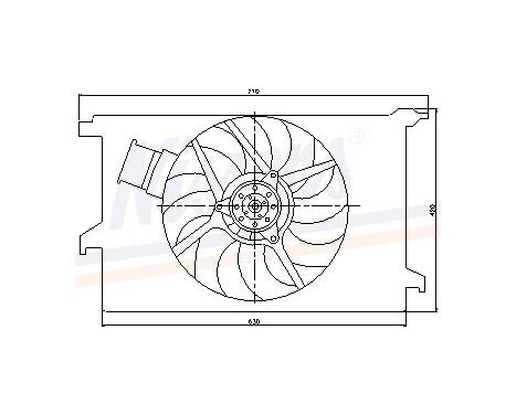 Fan, radiator 85243 Nissens, Image 6