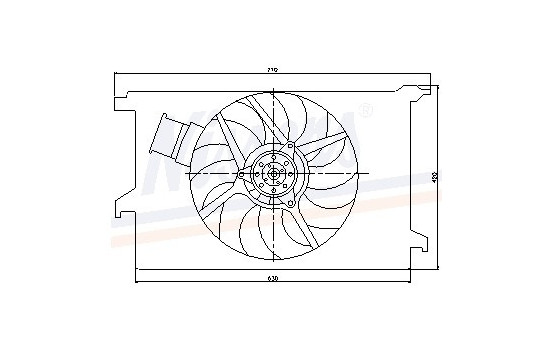 Fan, radiator 85243 Nissens, Image 6