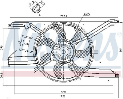 Fan, radiator 85243 Nissens, Image 7