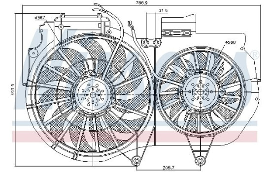 Fan, radiator 85247 Nissens, Image 6