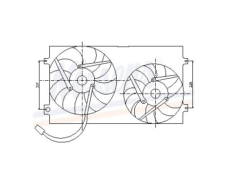 Fan, radiator 85250 Nissens, Image 7