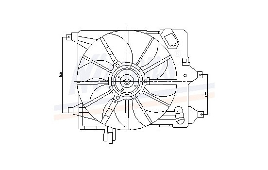 Fan, radiator 85252 Nissens, Image 6