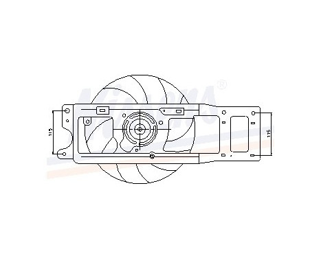 Fan, radiator 85253 Nissens, Image 5