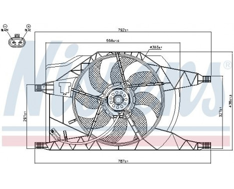 Fan, radiator 85257 Nissens, Image 7