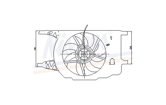 Fan, radiator 85258 Nissens, Image 6