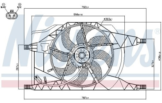 Fan, radiator 85258 Nissens, Image 7