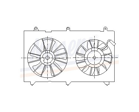 Fan, radiator 85269 Nissens