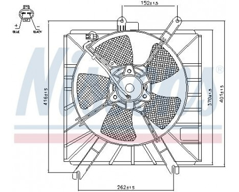 Fan, radiator 85272 Nissens, Image 7