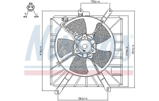 Fan, radiator 85272 Nissens, Image 7