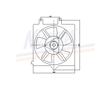 Fan, radiator 85281 Nissens, Image 6