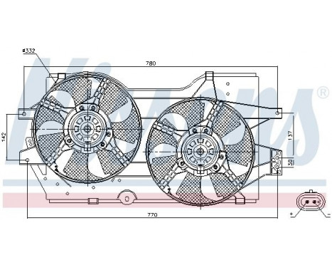 Fan, radiator 85288 Nissens, Image 6