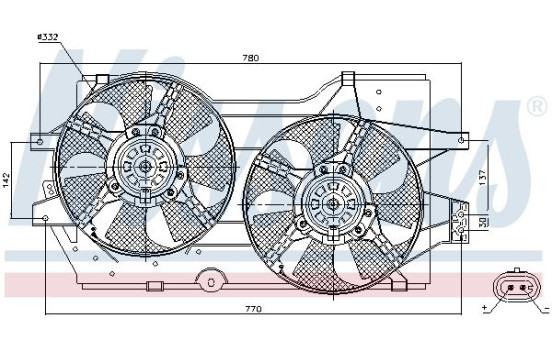 Fan, radiator 85288 Nissens, Image 6