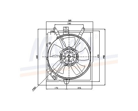 Fan, radiator 85300 Nissens, Image 3