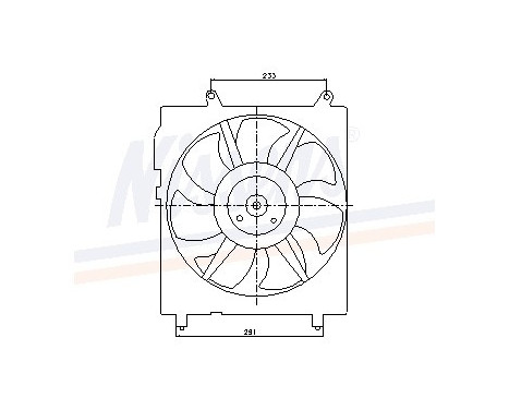 Fan, radiator 85301 Nissens