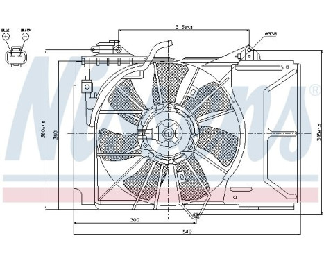 Fan, radiator 85328 Nissens, Image 7