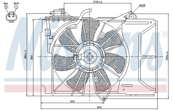 Fan, radiator 85328 Nissens, Image 7