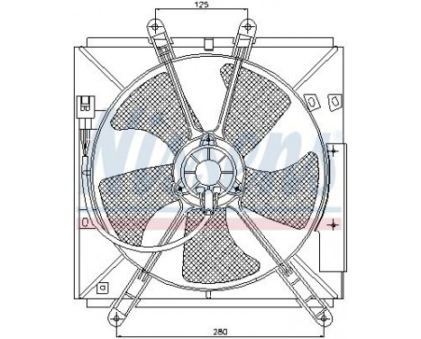 Fan, radiator 85330 Nissens, Image 7