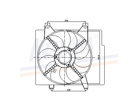 Fan, radiator 85345 Nissens, Image 6