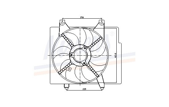 Fan, radiator 85345 Nissens, Image 6