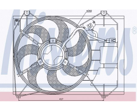 Fan, radiator 85346 Nissens, Image 6