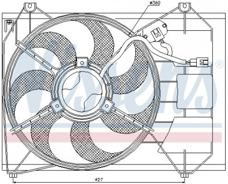 Fan, radiator 85346 Nissens, Image 7