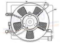 Fan, radiator 85347 Nissens