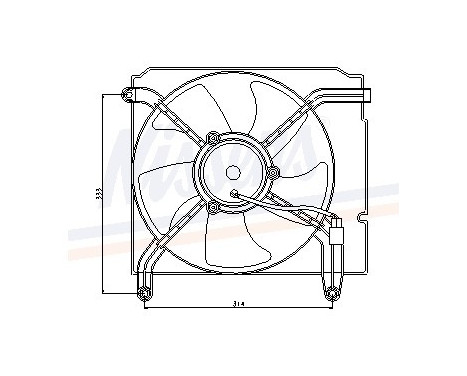 Fan, radiator 85349 Nissens, Image 6