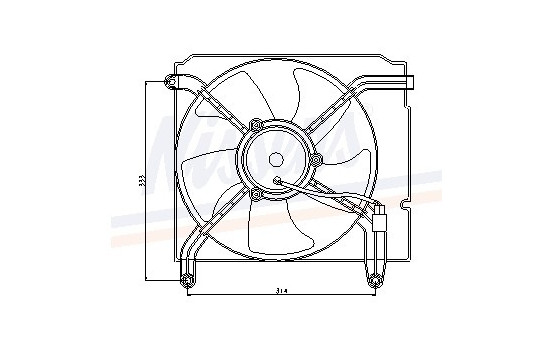 Fan, radiator 85349 Nissens, Image 6