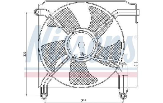 Fan, radiator 85349 Nissens, Image 7