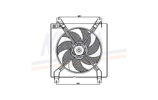 Fan, radiator 85353 Nissens, Image 5