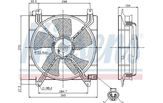 Fan, radiator 85353 Nissens, Image 6