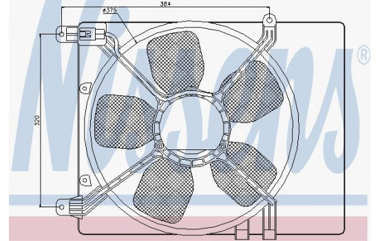 Fan, radiator 85359 Nissens