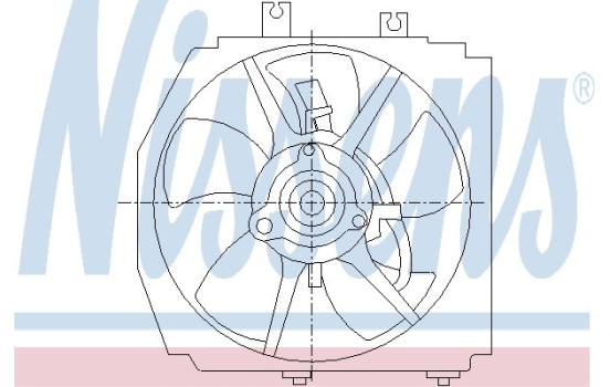 Fan, radiator 85381 Nissens, Image 3