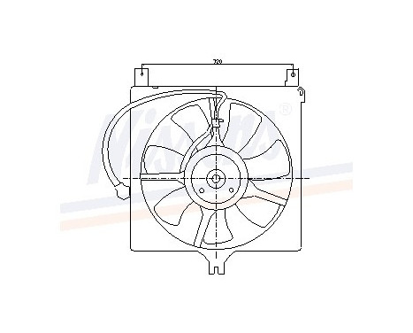 Fan, radiator 85385 Nissens, Image 6